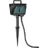 BRENNENSTUHL 1154440 4-WAY GARDEN SOCKET OUTLET WITH EARTH SPIKE