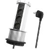 LOGILINK LPS235A SOCKET 3-WAY POP-UP 100MM SILVER/BLACK