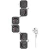 LOGILINK LPS277 SOCKET 5-WAY SNAKE SHAPED WHITE/BLACK 1.5M