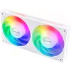 AKASA AK-FN112-WH VEGAS A24 DUO 12CM ARGB FAN WHITE SINGLE FRAME ANTI-VIBRATION