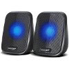 AUDIOCORE AC835 2.0 STEREO SPEAKERS FOR PC LAPTOP/ SMARTPHONE 2X3W BLACK