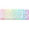 RAZER DEATHSTALKER V2 PRO TKL WHITE - WIRELESS - LOW PROFILE - LINEAR RED - OPTICAL SWITCHES - 50H