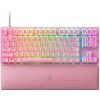 RAZER HUNTSMAN V2 TENKEYLESS QUARTZ - RGB OPTICAL GAMING KEYBOARD (LINEAR RED SWITCH) - US LAYOUT