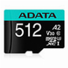 ADATA AUSDX512GUI3V30SA2-RA1 PREMIER PRO 512GB MICRO SDXC U3 V30 A2 WITH ADAPTER
