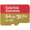 SANDISK SDSQXAH-064G-GN6AA EXTREME 64GB MICRO SDXC UHS-I U3 V30 CLASS 10 WITH SD ADAPTER
