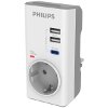PHILIPS CHP8010W/GRS ΜΟΝΟΠΡΙΖΟ ΑΣΦΑΛΕΙΑΣ ΜΕ 2USB+TYPE-C, 3680W, 380J