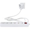 REV MULTIPLE SOCKET OUTLET WHITE 6+1-FOLD 2M POWERSPLIT + SWITCH 0012695114 WS