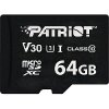 PATRIOT PSF64GVX31MCX VX SERIES 64GB MICRO SDXC V30 U3 CLASS 10