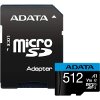 ADATA AUSDX512GUICL10A1-RA1 PREMIER MICRO SDXC 512GB UHS-I V10 CLASS 10 RETAIL WITH ADAPTER