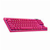 LOGITECH 920-012159 G PRO X TKL LIGHTSPEED GAMING KEYBOARD MAGENTA TACTILE
