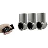 REV 3+1 REMOTE CONTROLLED SOCKET SET SILVER