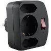 REV SAFETY CONTACT EURO ADAPTER BLACK ΜΕ ΔΙΑΚΟΠΤΗ