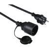 HAMA 137240 OUTDOOR EXTENSION CABLE IP44 5M BLACK