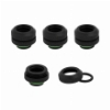 CORSAIR HYDRO X FITTING HARD XF STRAIGHT BLACK 4-PACK (12MM OD COMPRESSION)