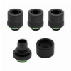 CORSAIR HYDRO X FITTING SOFT XF STRAIGHT BLACK 4-PACK (10/13MM COMPRESSION)