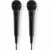 HAMA 46002 KARAOKE DYNAMIC MICROPHONE, JACK CABLE 2.5 M + ADAP., ON/OFF, SET OF 2