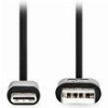 NEDIS CCGL60600BK10 USB 2.0 CABLE USB-A MALE - USB-C MALE 15W 1.00M BLACK