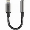 XO NB-R258C ΚΑΛΩΔΙΟ-ΑΝΤΑΠΤΟΡΑΣ LIGHTNING - 3.5MM ΘΗΛ. 0.12M ΣΕ ΓΚΡΙ ΧΡΩΜΑ