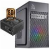 ALCATROZ PC CASE WITH PSU AZZURA MILLENIA ECO AIR 1 RGB BLACK AME-AIR1-RGB