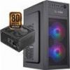 ALCATROZ PC CASE WITH PSU FUTURA MILLENIA ECO M500 PRO BLACK FME-M500PRO