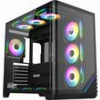 ARMAGG. FULLATX DUAL CHAMBER CHASSIS 10X ARGB FANS AQUARON X-CURVE GIGA10 BL AQUARON-XCURVE-GIGA10-B