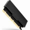 AXAGON PCEM2-XS PCI-E 3.0 16X - M.2 SSD NVME UP TO 80MM SSD LOW PROFILE HEATSINK