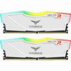 RAM TEAMGROUP T-FORCE DELTA RGB 16GB (2X8GB) DDR4 3200MHZ CL18 DUAL KIT WHITE TF4D416G3200HC16CDC01
