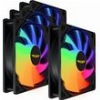 ARMAGGEDDON DURABLE SILENT FAN ARGB KIT 6000 PRO (4 PACK) BLACK KIT6000B