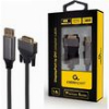 CABLEXPERT DISPLAYPORT TO DVI ADAPTER CABLE PREMIUM SERIES 4K 1,8M RETAIL PACK CC-DPM-DVIM-4K-6