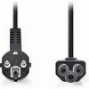 NEDIS CEGL10100BK20 POWER CABLE ANGLED SCHUKO MALE - IEC-320-C5 2.00M BLACK