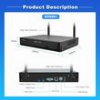SRIHOME 2MP 8-CHANNEL WIRELESS VIDEO RECORDER WITH 4 IP CAMERAS NVS001-4IPC037