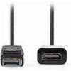 NEDIS CCGB37150BK02 DISPLAYPORT CABLE DISPLAYPORT MALE - HDMI OUTPUT 4K@30HZ 0.20M BLACK