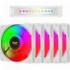 ARMAGGEDDON PC COOLING FAN 12CM CHROMA RGB KIT 3000 (5 PACK) WHITE CHR-KIT3000W