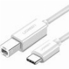 UGREEN US241 TYPE-C PRINTER CABLE USB-B 1.5M WHITE