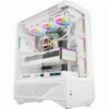 DARKFLASH COMPUTER CASE DY460 WHITE WITH 4 ARGB FANS