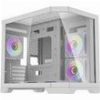 DARKFLASH COMPUTER CASE FT418 + 6 ARGB FANS (WHITE)