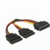 DELOCK 15-PIN SATA - 15-PIN SATA CABLE 0.15M ΠΟΛΥΧΡΩΜΟ 60105