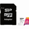 SILICON POWER ELITE COLORFUL 128GB MICRO SDXC U1 V10 A1+ SD ADAPTER SP128GBSTXBV1V20SP