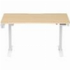 GAMING CHAIR ANDA SEAT DESK XTREME 1.4M, ADJUSTABLE HEIGHT WOOD TOP / WHITE LEG