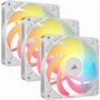 CORSAIR RS120-R ARGB 120MM PWM REVERSE FAN TRIPLE PACK WHITE CO-9050197-WW