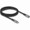 DELOCK USB 2.0 CABLE USB-C MALE - USB-C FEMALE 240W ΜΑΥΡΟ 2M 81202