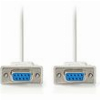 NEDIS CCGL52055IV20 NULL MODEM CABLE D-SUB 9-PIN FEMALE - D-SUB 9-PIN FEMALE 2.00M IVORY