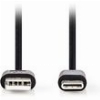 NEDIS CCGL60601BK20 USB 2.0 CABLE USB A MALE - USB-C MALE 2.5W 2.00M BLACK