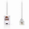 NEDIS TCGL90205WT50 TELECOM EXTENSION CABLE RJ11 MALE - RJ11 FEMALE 5.00M WHITE