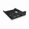 RAIDSONIC IB-HUB1417-I3 3.5'' FRONTPANEL WITH USB 3.0 TYPE-C AND TYPE-A HUB WITH CARD READER