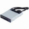 SILVERSTONE FP37 PREMIUM 3.5'' FRONT BAY CARD READER WITH SDXC/USB3.0 BLACK/SILVER