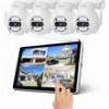 SRIHOME 5MP HD WIRELESS TOUCH NVR WITH 4 IP CAMERAS NVS010-4IPC047