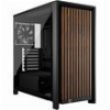 CASE CORSAIR FRAME 4000D WOOD RS MODULAR TEMPERED GLASS MID-TOWER - BLACK/WALNUT