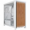 CASE CORSAIR FRAME 4000D WOOD RS MODULAR TEMPERED GLASS MID-TOWER - WHITE/OAK