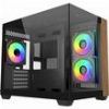CASE COOLER MASTER ELITE 481 TEMPERED GLASS MICRO ATX 3X120MM ARGB FANS WOOD BLACK